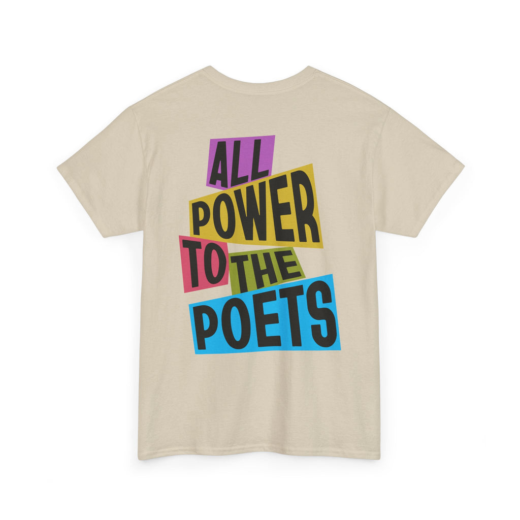 All Power to the Poets Beige Tee