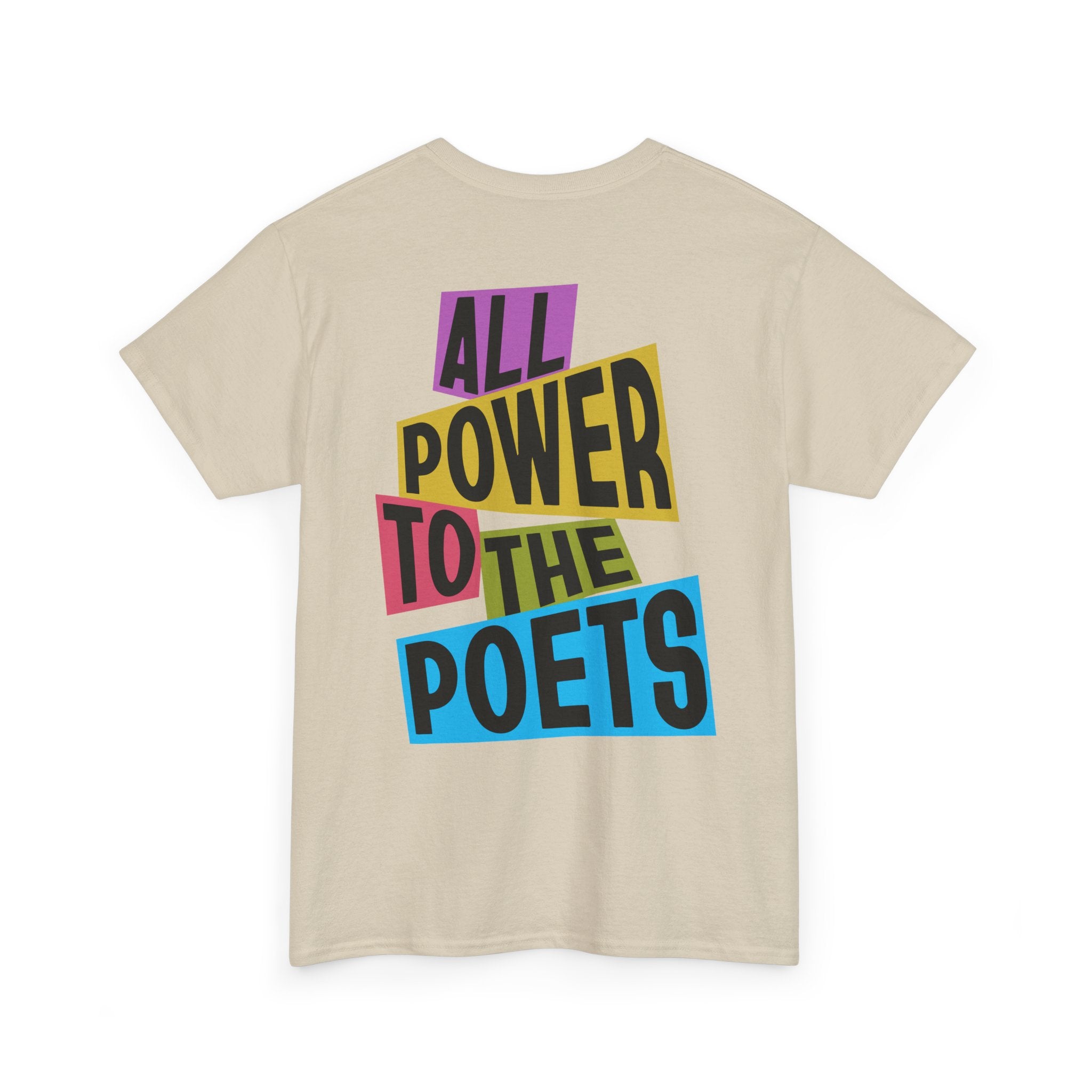 All Power to the Poets Beige Tee